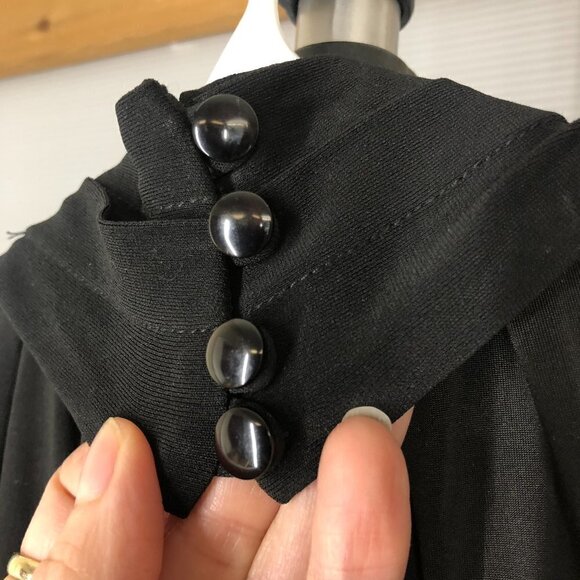 IRIS SETLAKWE Silk Blend Halter Black Pink Abstract Floral Maxi Dress Sz 4 - Picture 10 of 12